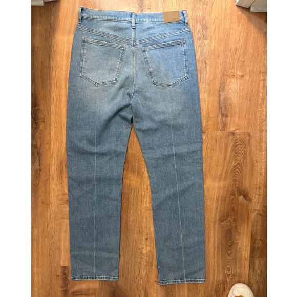 Madewell Blue Straight Leg Jeans - Picture 8 of 9